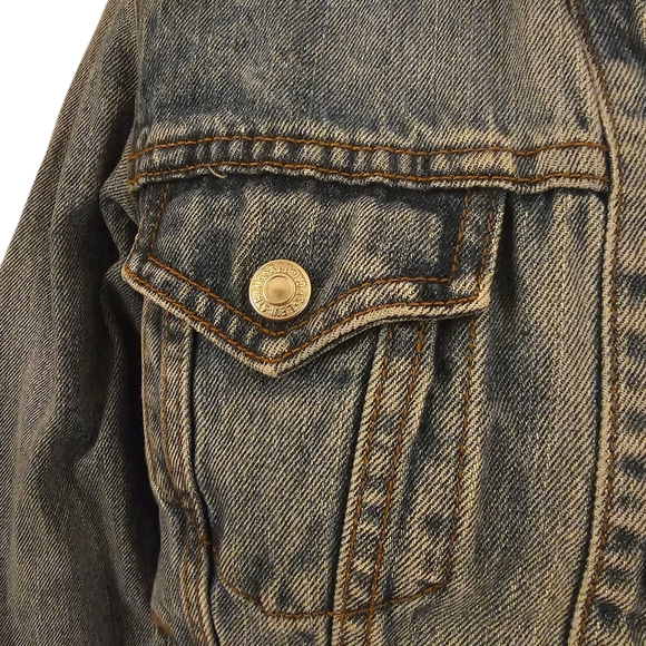 Levi's Classic Blue Denim Trucker Jacket Size‎ Medium - Picture 4 of 8